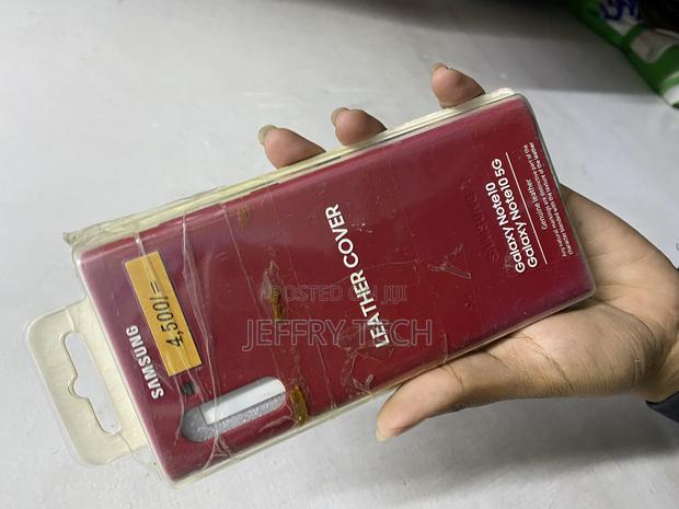 Mirisy Samsung Original Galaxy Note10 Leather Back Cover - thumbnail 3