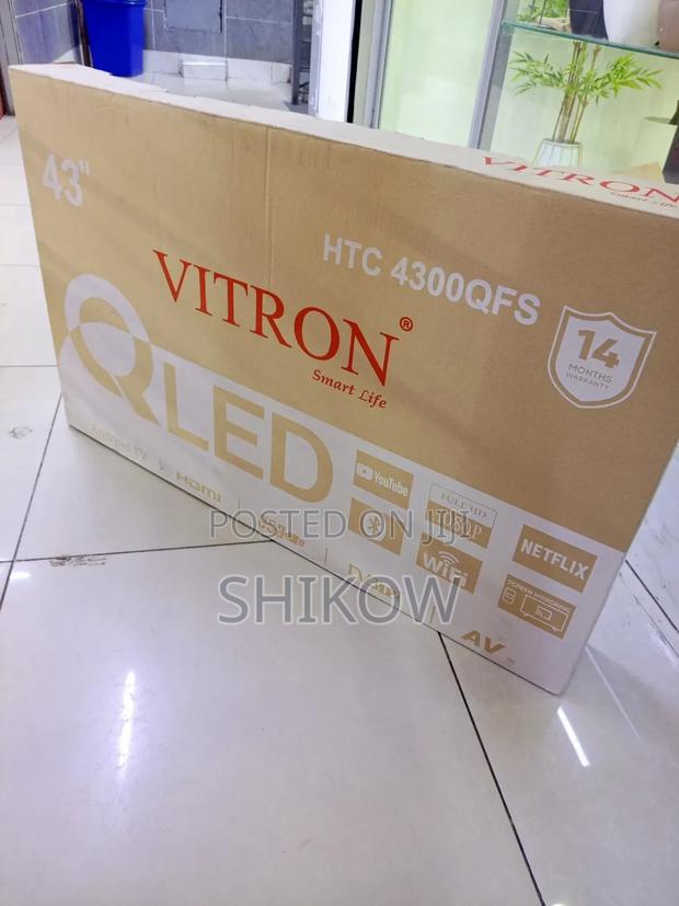 Vitron 43" 4300qfs Qled Smart Android Tv , Netflix, Youtube