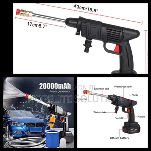 Wireless High Pressure Car Wash Water Gun