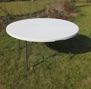 Home Table; Heavy-Duty Round Plastic Folding Table 1.5m