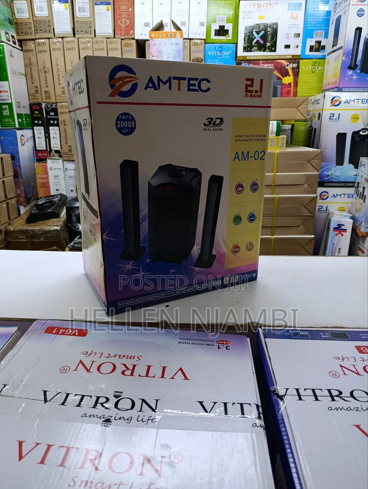 Amtec Am‐002 2.1 Channel 20000watts Multimedia Speaker System
