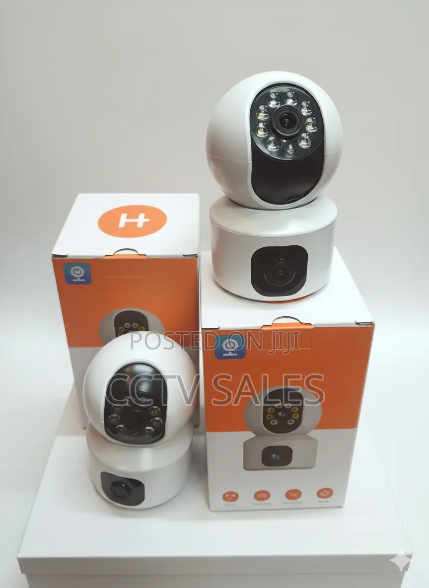 V380 Pro Dual Lens 360° Hd Wifi Camera With Motion Tracking