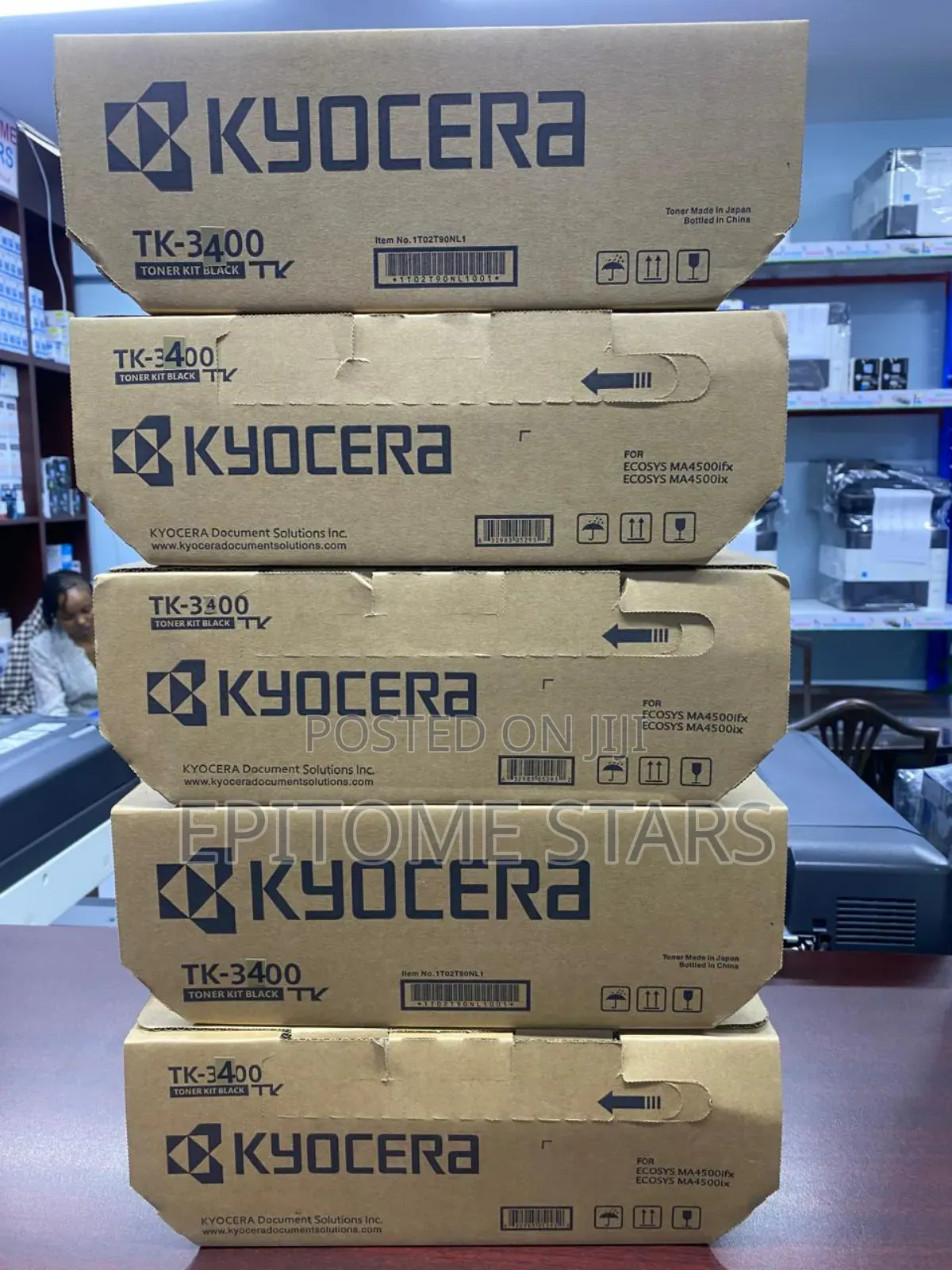 Kyocera Ecosys Pa4500x Toner Tk 3400 Yield Above 12,499 Copies