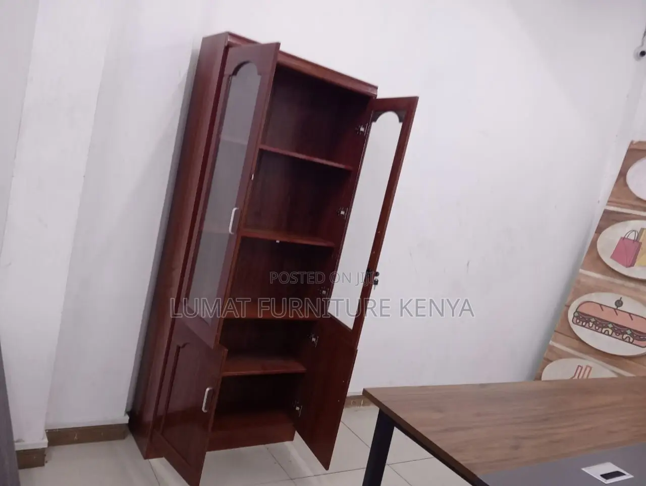 2-Door Wooden Storage Cabinet