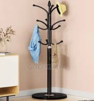 Home Coat Hanger; Metal Tree Standing Hat and Bag Rack