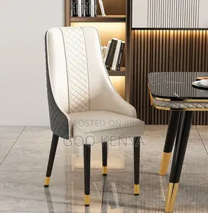 Home Chair; Modern Mid-Back Pu Leather Dining Chair