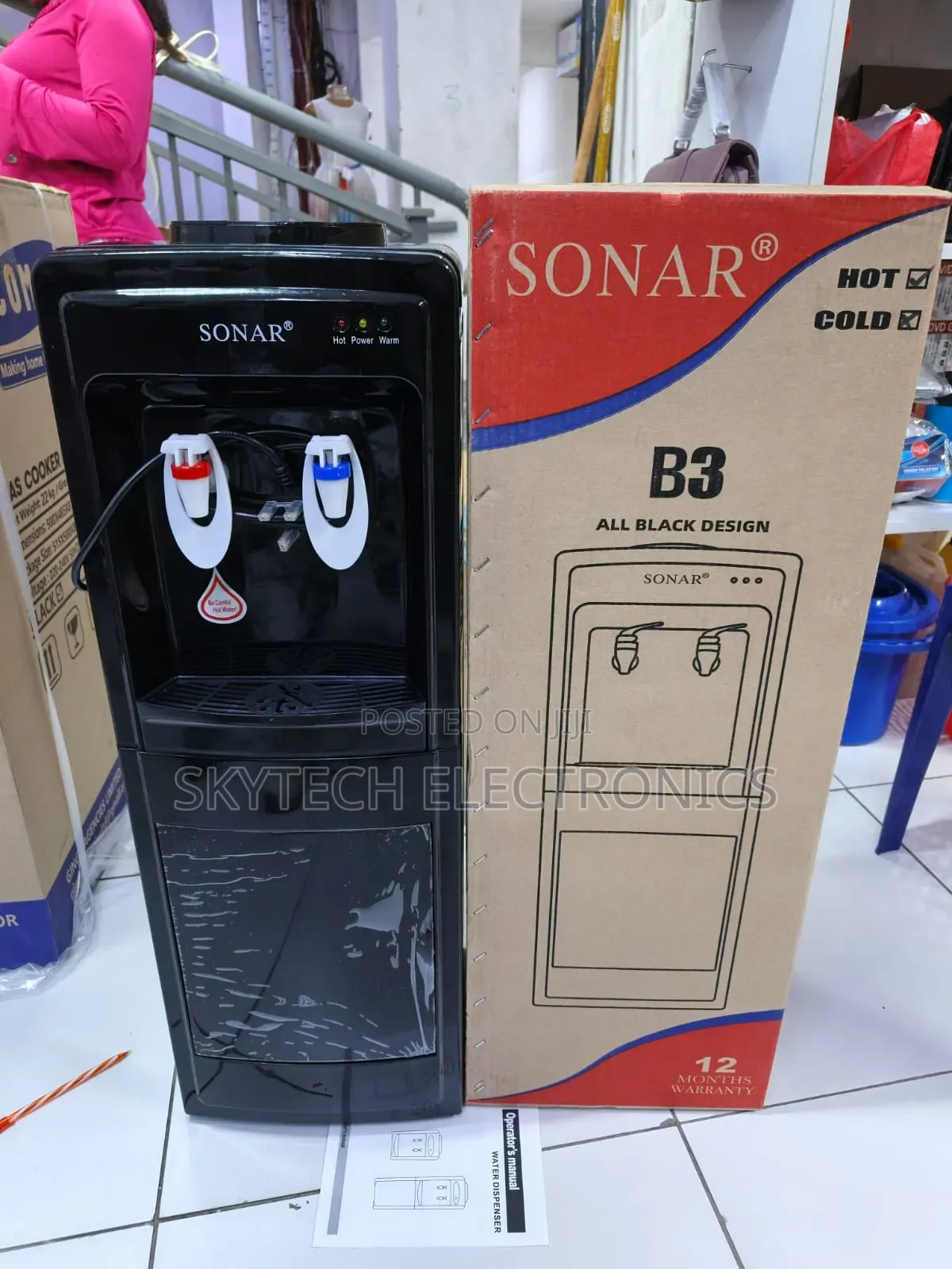 Sonar Water Dispenser Hot and Cold B3