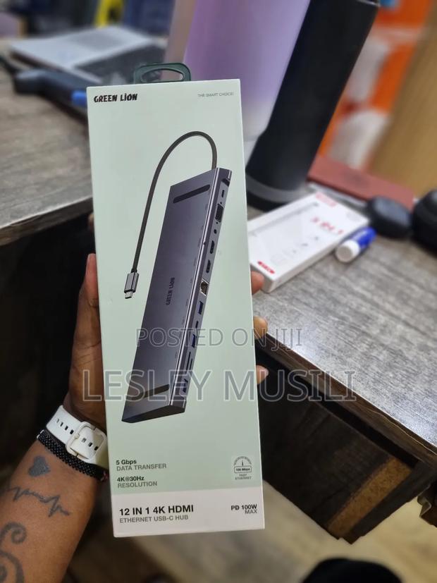 Green Lion 12 in 1 Hdmi Ethernet Usb -C Hub