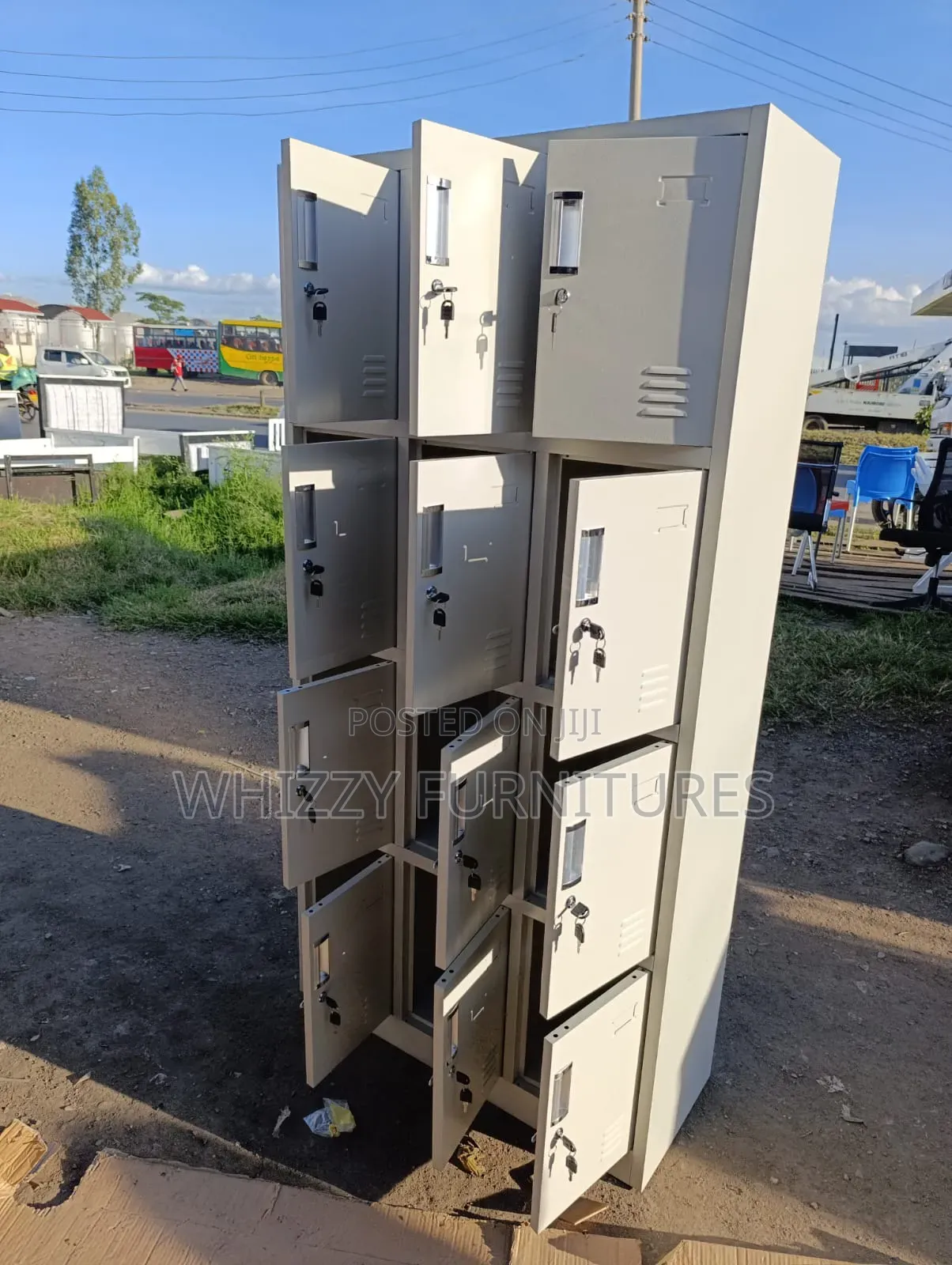 Multi-Compartment Metal Locker