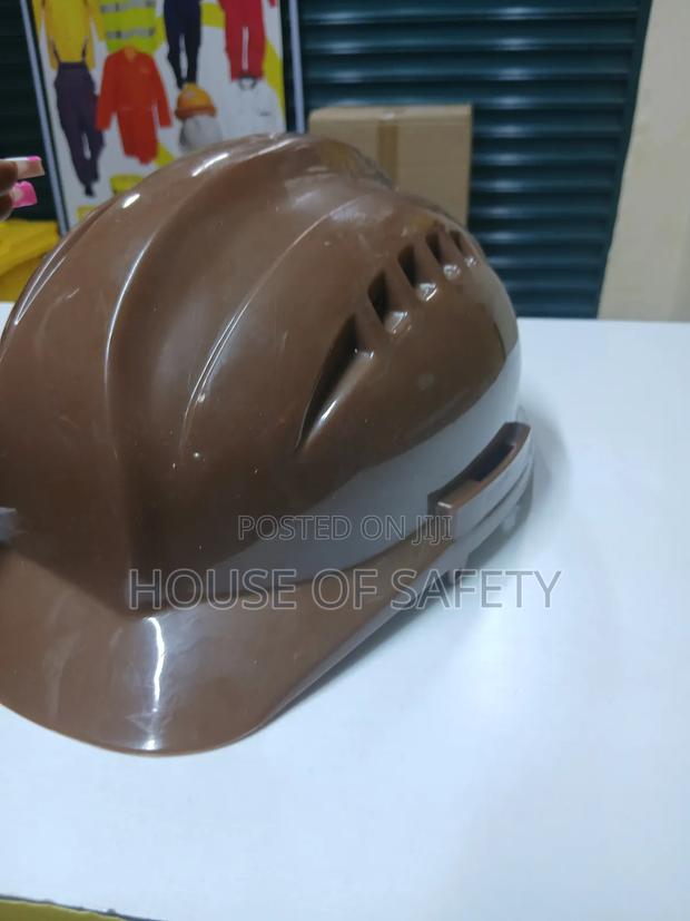 Hard Hat Secure Fit,Brown Vented Cap Safety Helmet - main view