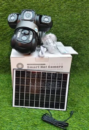 4g V380 Triple Lens Floodlight Solar PTZ Cam Full Hd 1080p Recording