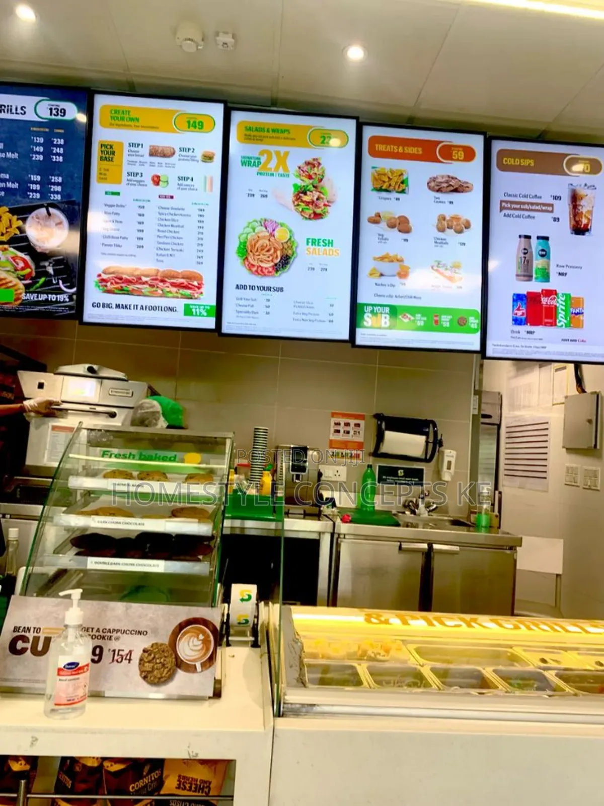 Restaurant Menu Digital Display Boards