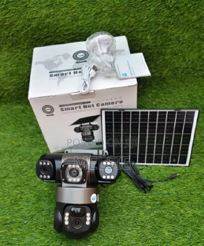V380 Pro PTZ 4g Dual Lens Solar Power Camera Tripple Lens Camera