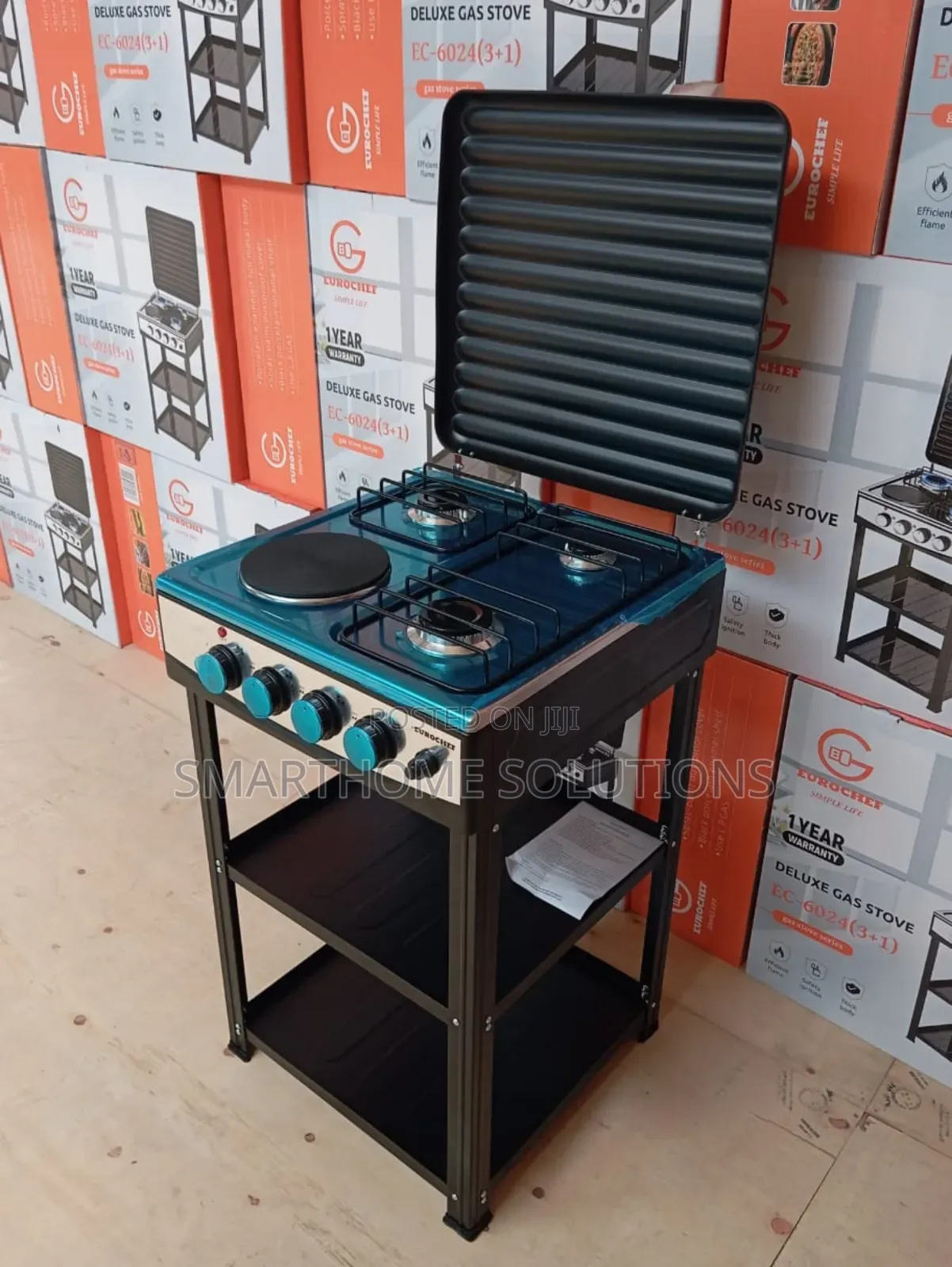 Cooker With Shelves Eurochef 3+1 Cooker