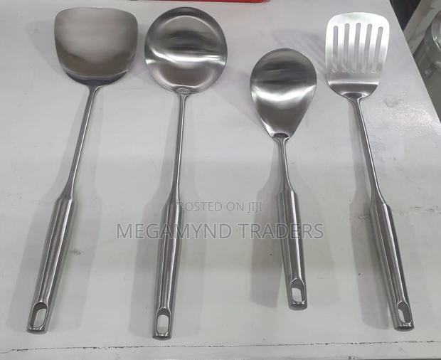 1pc Stainless Steel Cooking Spoon/Serving Spoon - thumbnail 2