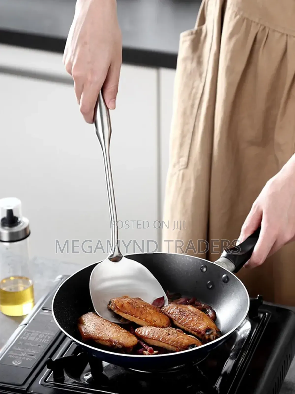 1pc Stainless Steel Cooking Spoon/Serving Spoon