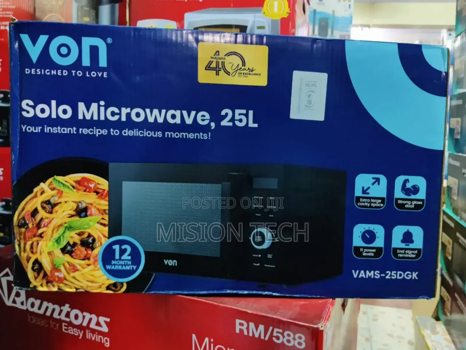 *Von 25litres Digital Microwave 