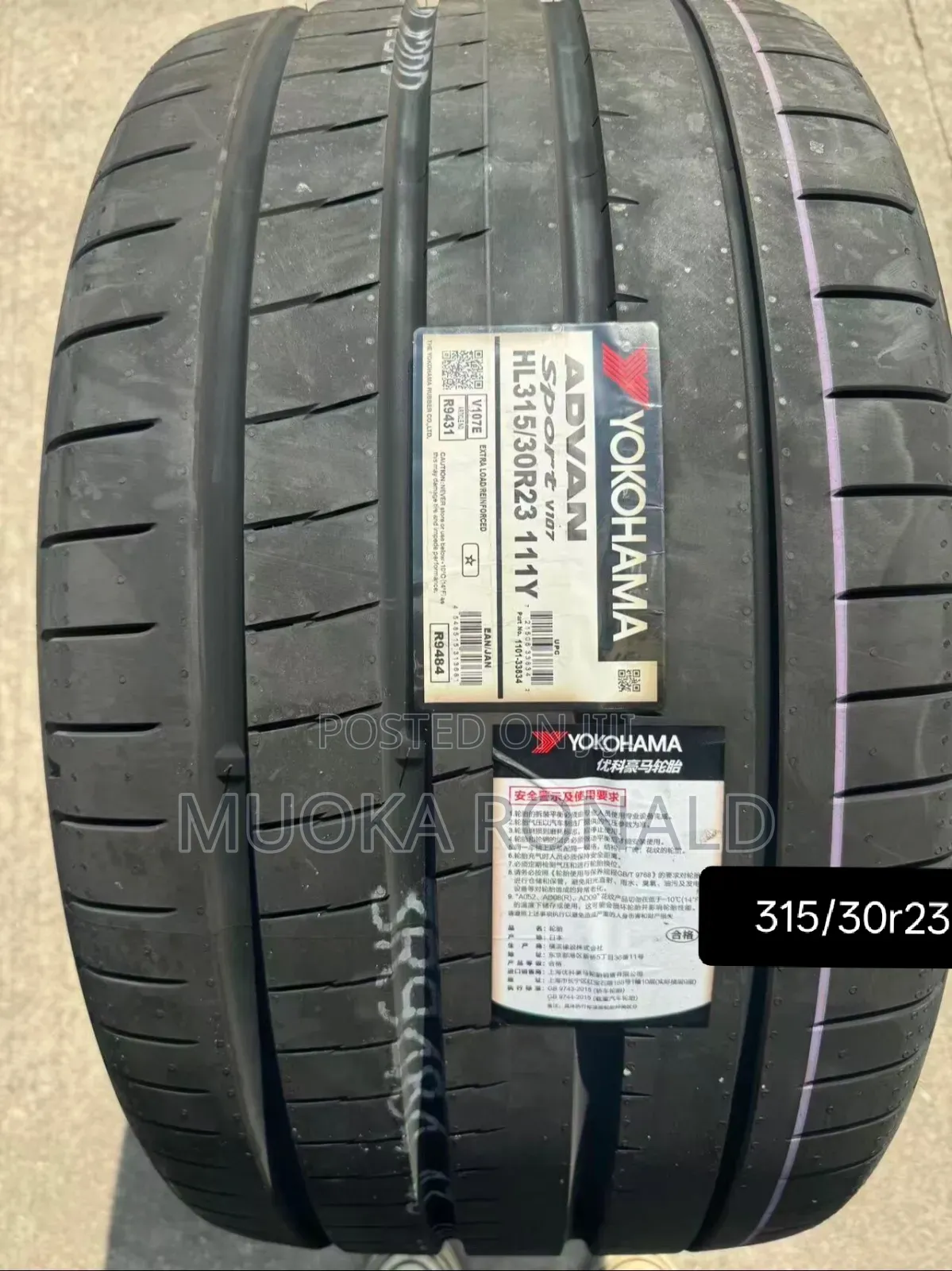 315/30r23 Yokohama Tyre Made In Japan