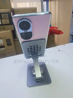 Vention Desk Phone Stand With 360° Rotatable Base Gray Aluminium