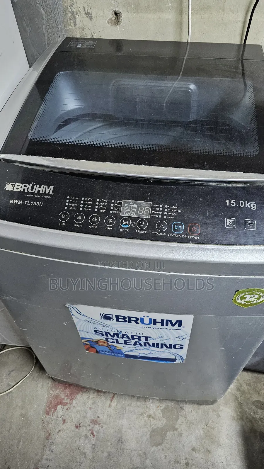 Bruhm 15kg Top Load Washing Machine