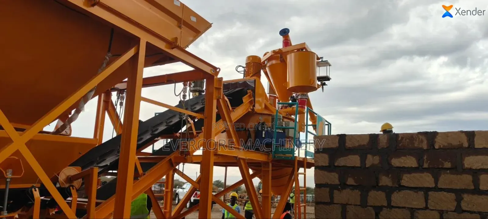 Heavy Commercial Concrete Batching Plant for Industrial Duties.