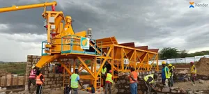 Heavy Commercial Concrete Batching Plant for Industrial Duties.