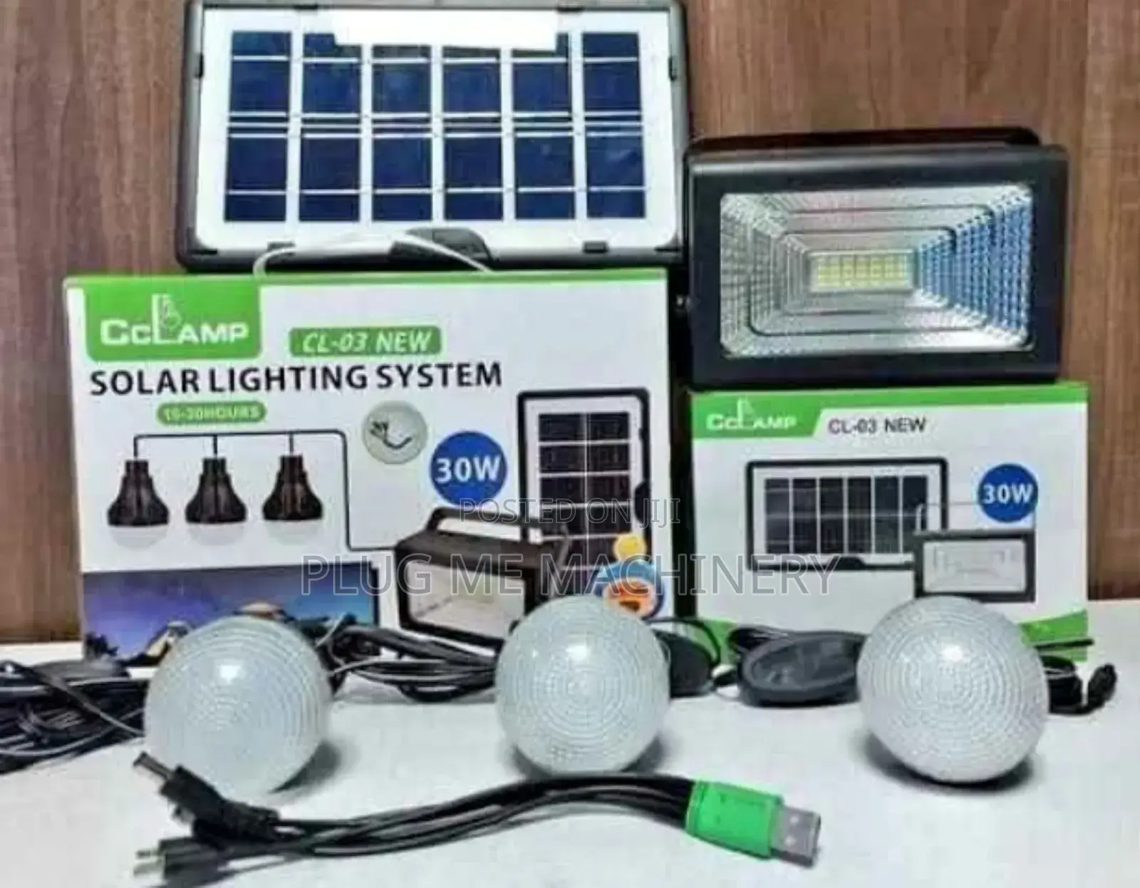 Good Quality!! Solar Lighting System With Bulbs, Radio, Phonecharging.