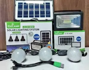 Good Quality!! Solar Lighting System With Bulbs, Radio, Phonecharging.