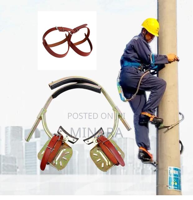 Leather Climbers Straps, Fits Concrete / Wooden Climber - thumbnail 3