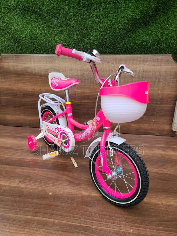 Kids Bike With Trainer Wheels – Size 12/14/16