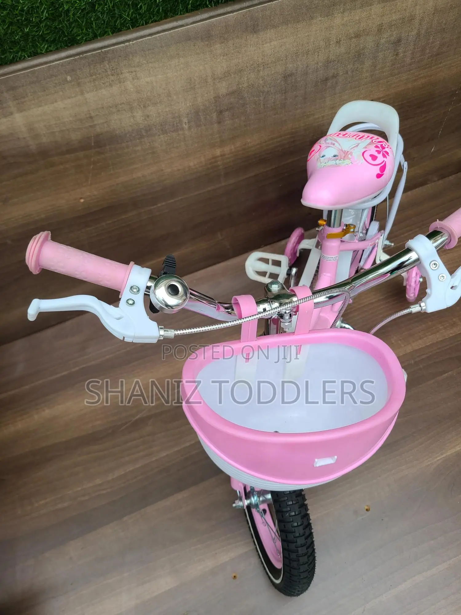 Children Bicycle – With Side Wheels Basket