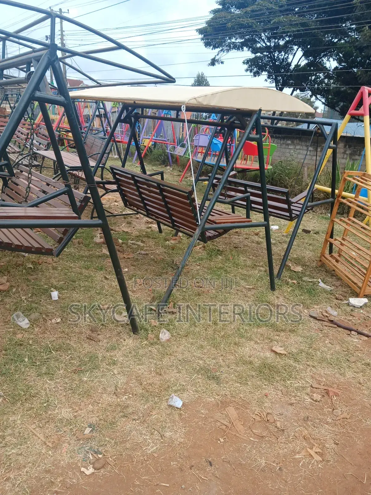 Modern 3 Seater Swings