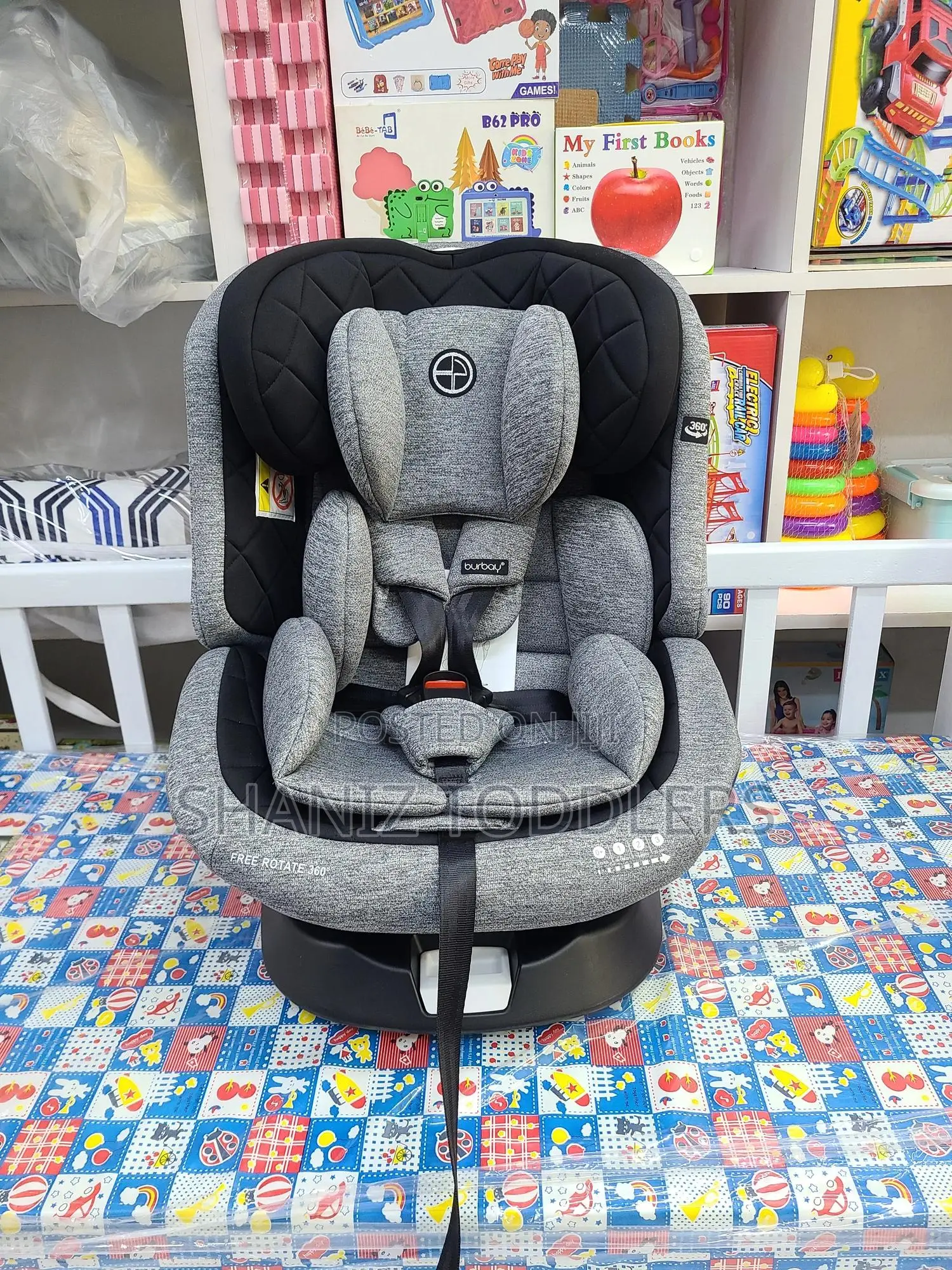 360° Isofix Baby Car Seat 0–36kg - Reclining, Safety Certified