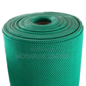 Red Heavy-Duty Anti-Slip PVC Mat – Stylish Secure for Wet Floors