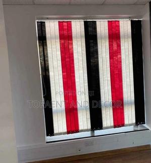 Uv Protective Vertical Window Blinds Keeps Interior Cool - thumbnail 2