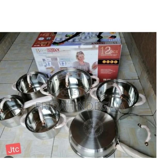 *Bominox 12pc Stainless Steel Cookware Set*