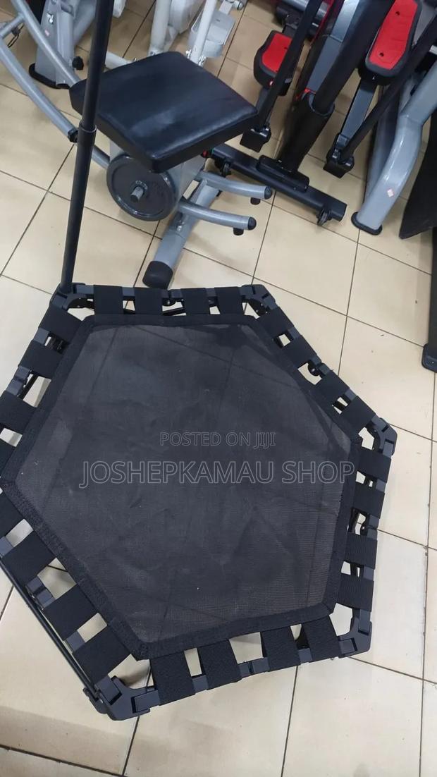 Foldable Trampoline With a Handle At - main view
