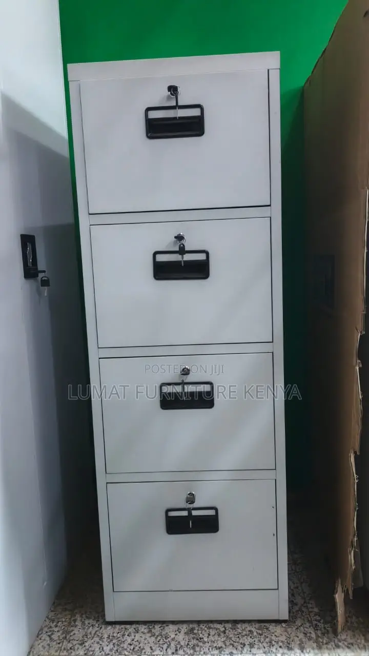 4 Drawer Metallic Filing Cabinet With Individual Key
