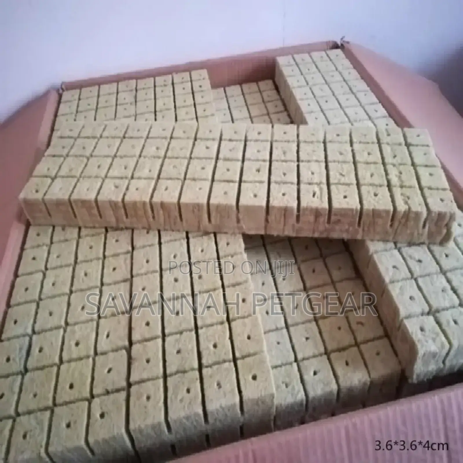 Hydroponic Rock Mineral Wool Cubes Growing Medium - 100 Cubes