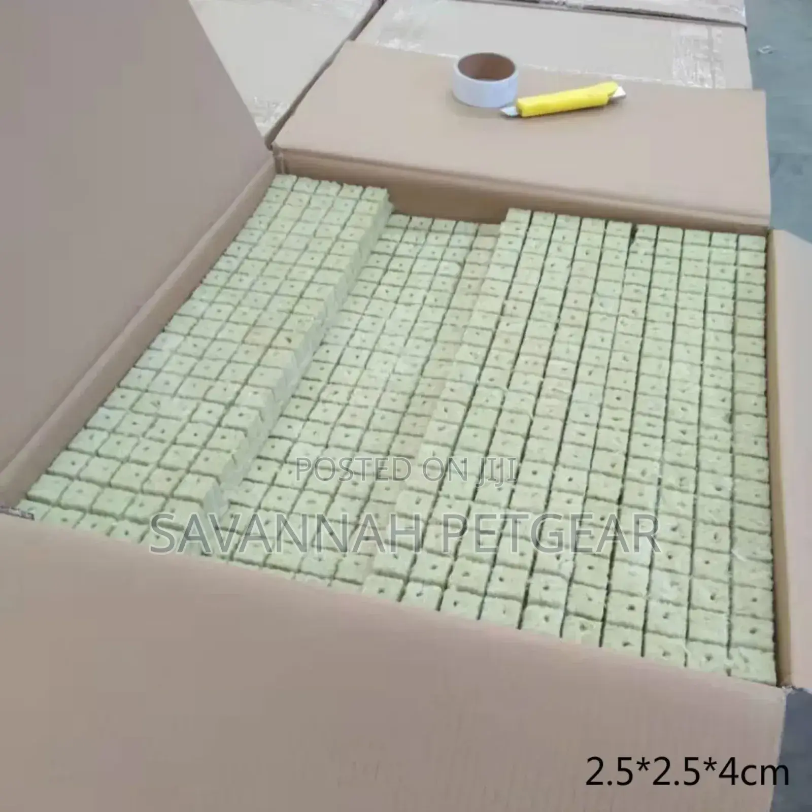Hydroponic Rock Mineral Wool Cubes Growing Medium - 100 Cubes