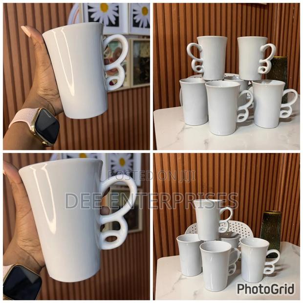 White Long Mug - main view