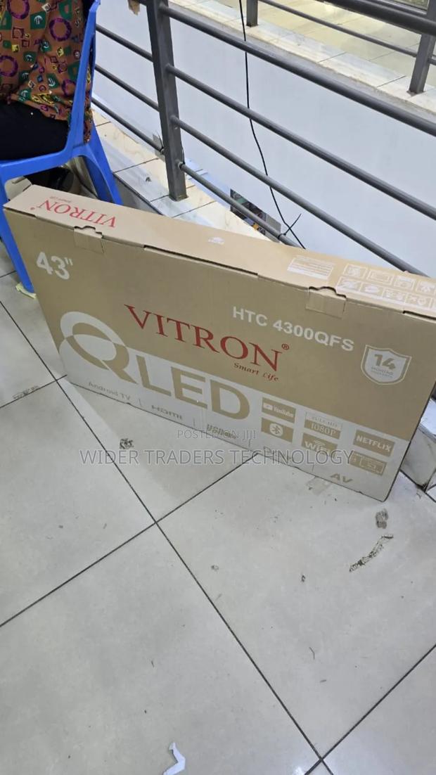 Vitron 43" Smart Android Frameless Tv 1080 Resolution