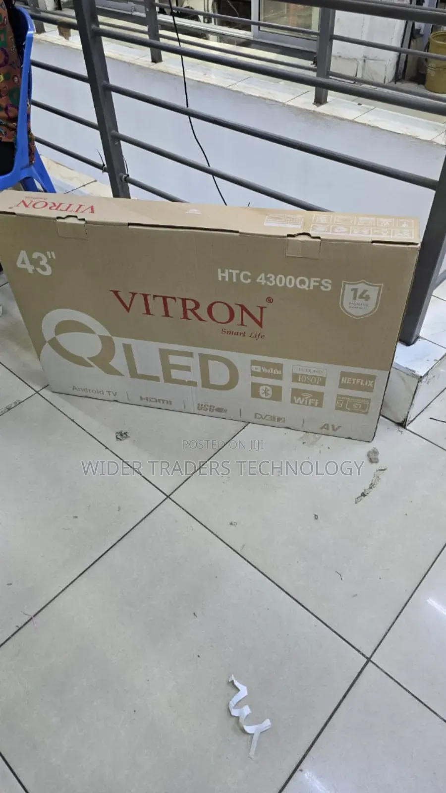 Vitron 43” (2025 Model) Smart Android Frameless Full Hd Tv