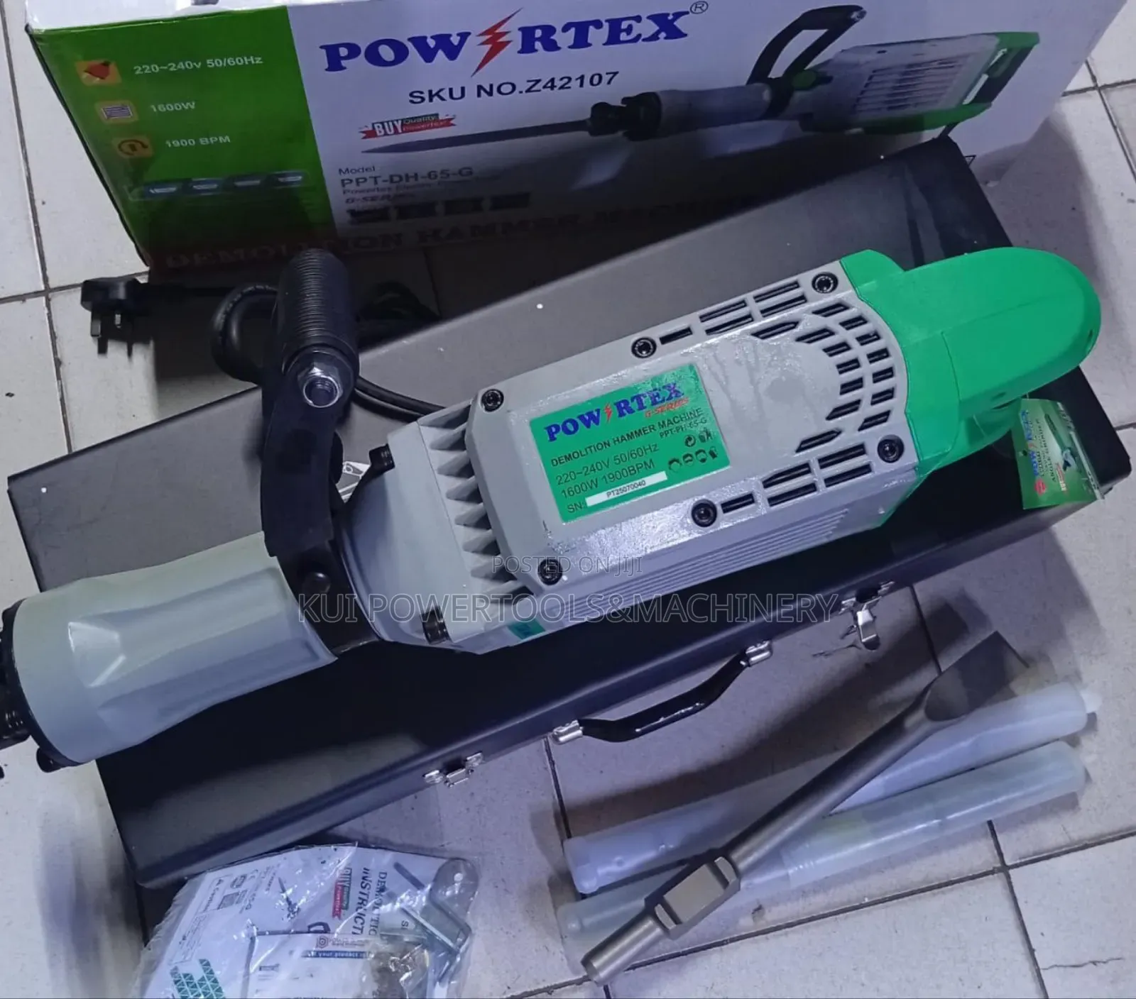 Powertex 1600w Demolition Hammer/ Jack Hammer/ Demolisher