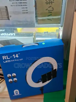 Rl-14 Led 3-Color Ring Light With Tripod, Phone Mount Remote
