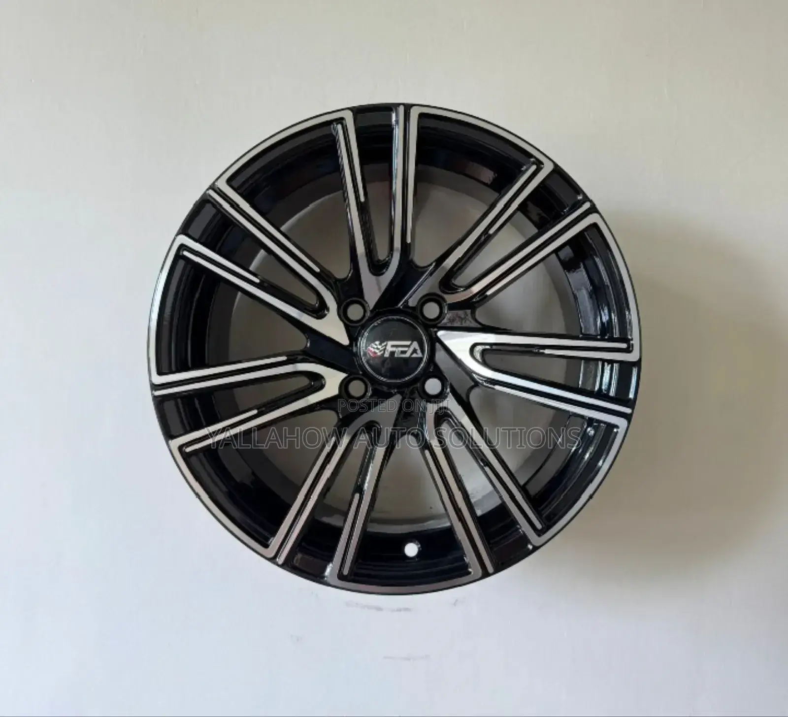 14" Chrome Alloy Black Silver Rims | Tyre Xperts Kenya