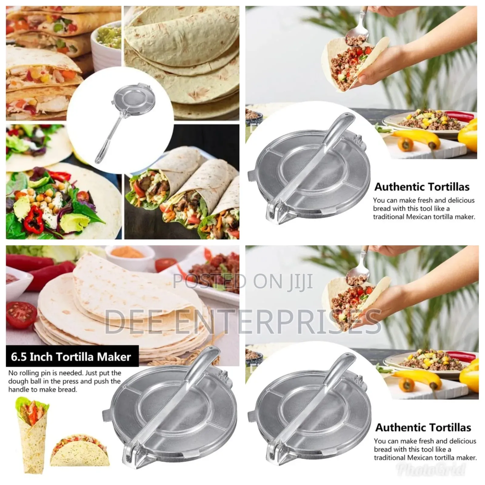 6.5 Inches Diameter Tortilla Maker/Chapati Press