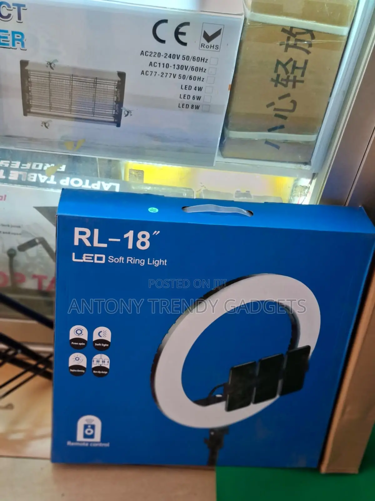 Rl-18 18" Led Ring Light With Adjustable 2.1m Tripod & Remote