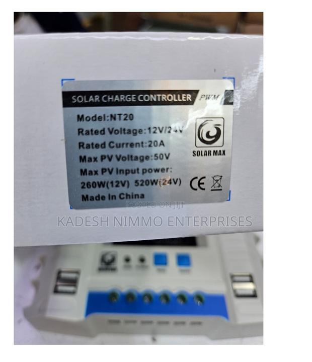 Solarmax 20a PWM Solar Controller - main view