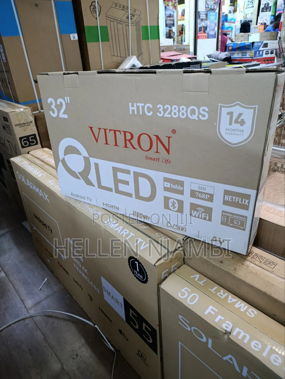 Vitron 32inch Qled Smart Android Frameless Tv